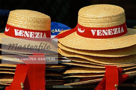 Gondolier Hats, Venice, Italy
