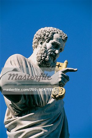 Statue of St. Peter, St. Peter's Square, Rome, Italy