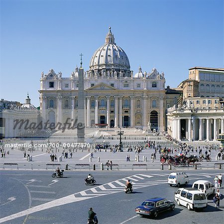Der Petersdom, Petersplatz, Rom, Italien