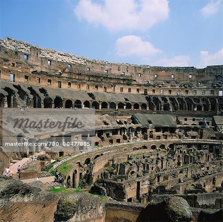 Intérieur du Colisée, Rome, Italie