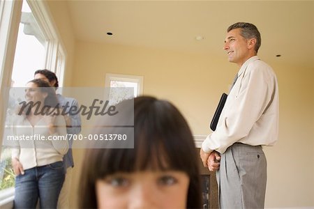 Family Looking at New Home