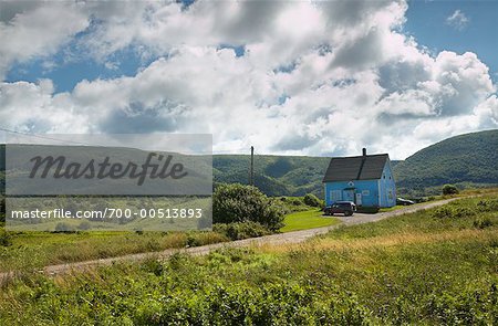 Bauernhaus auf Cape Breton Island, Nova Scotia, Kanada