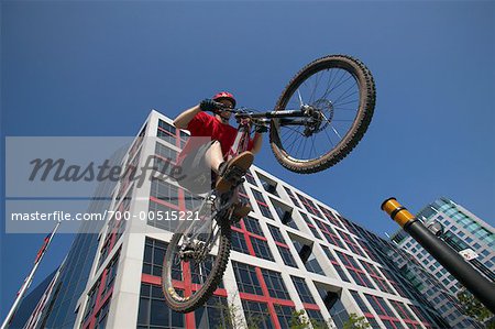 Person Doing Bike Tricks