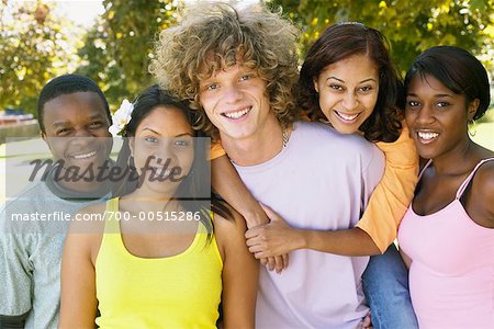 Portrait of Group of Friends