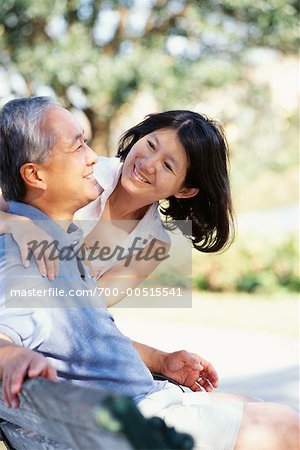 Couple on Park Bench