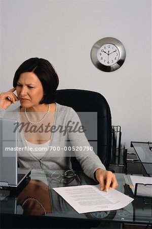 Businesswoman Looking At Computer