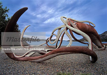 Giant Squid Monument, Glover's Harbour, Newfoundland, Canada