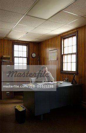 Businessman In Office