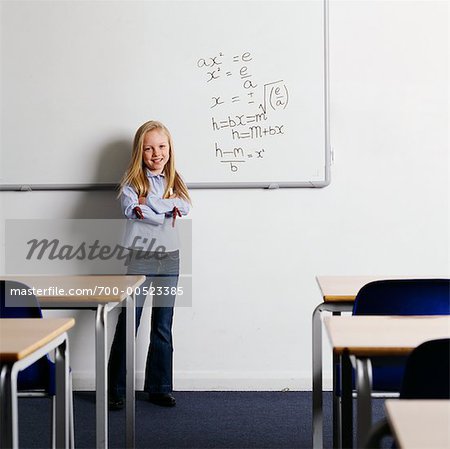 Portrait de l'étudiant dans la salle de classe