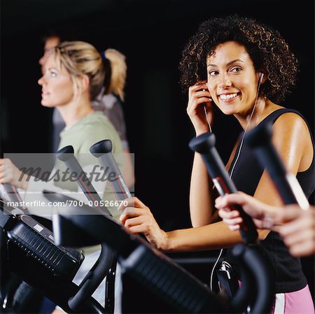 People Exercising in Gym