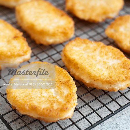 Potato Latkes on Cooling Rack