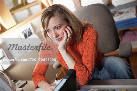 Portrait of Woman in Home Office