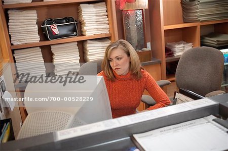 Portrait of Woman in Home Office