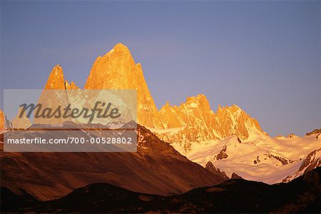 Province de Mont Fitz Roy, du Parc National Los Glaciares, Santa Cruz, Patagonie, Argentine