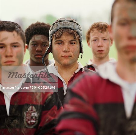 Porträt der Rugby-Spieler