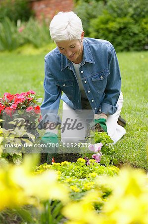 Woman Gardening