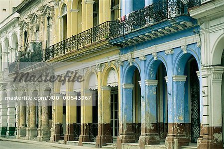 Vieux bâtiment, la Havane, Cuba