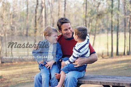 Portrait of Father with Sons