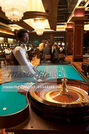 Croupier at Roulette Table