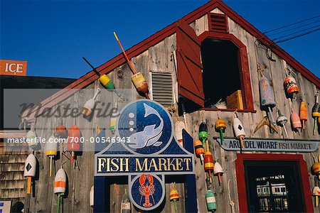 Marché aux poissons, Kennebunkport, Maine, États-Unis