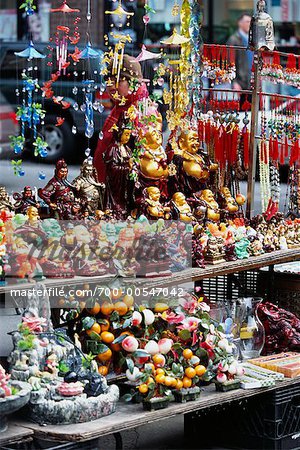Street Vendor in Chinatown, New York, New York, USA