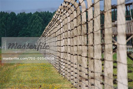 Fence at Auschwitz Concentration Camp, Oswiecim, Poland