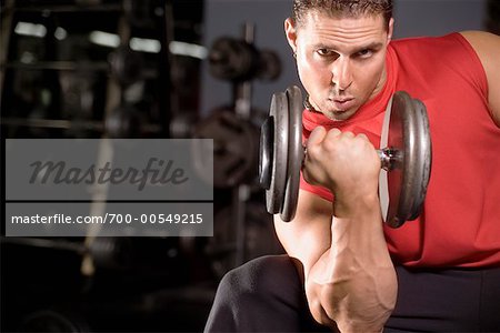 Man Lifting Weights