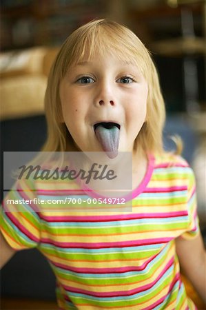 Girl Sticking Tongue Out
