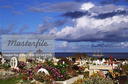 Friedhof, Hanga Roa, Osterinsel, Chile