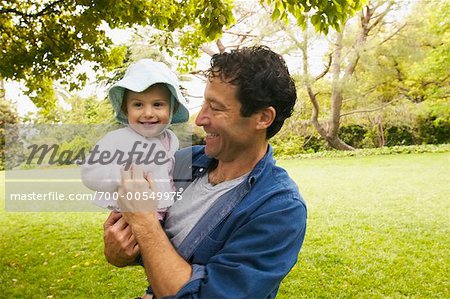 Father and Daugter in Park