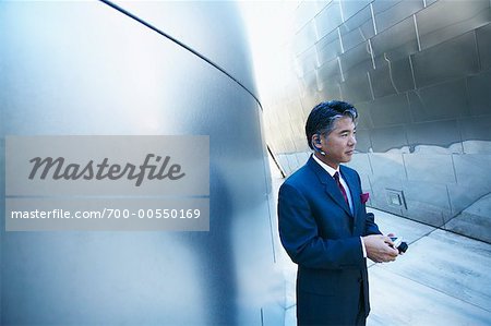 Businessman Using Cellphone