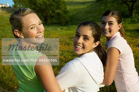 Three Teenage Women Friends