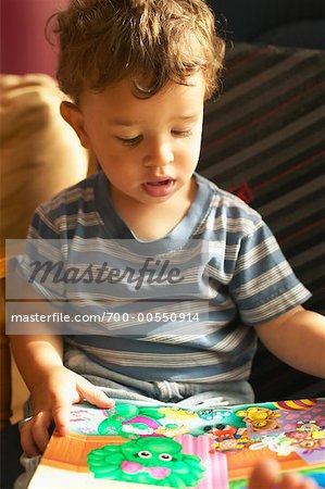 Boy Reading a Book