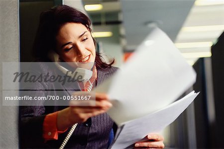 Businesswoman on Telephone