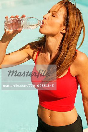 Woman Drinking Water