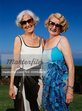 Two Women Friends Posing In Swimwear