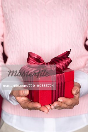 Woman's Hands Holding Present