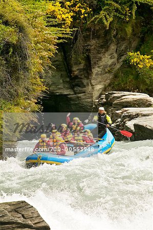 Rafting along the Shotover River, Queenstown, South Island, New Zealand