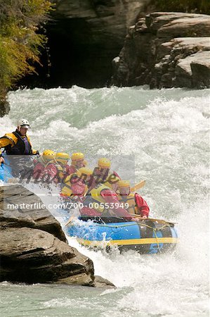 Rafting along the Shotover River, Queenstown, South Island, New Zealand