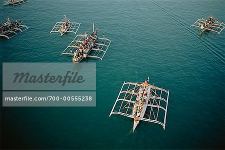 Aerial View of Boats, Philippines Aerial View of Boats, Philippines