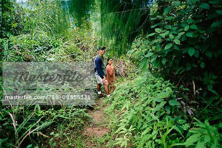Menschen im Wald, Cagayan de Oro, Mindanao, Philippinen