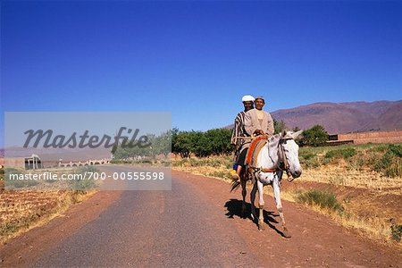 Männer auf dem Pferd unterwegs, Toulet, Marokko