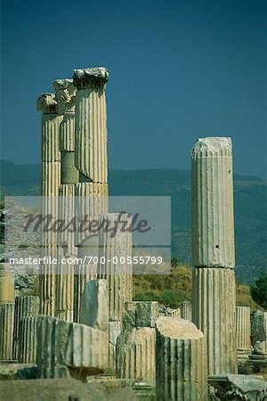 Antike Ruinen, Tempel von Apollo und Athena, Side, Türkei