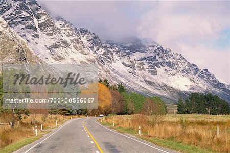 Landschaftlich Road, Queenstown, Südinsel, Neuseeland