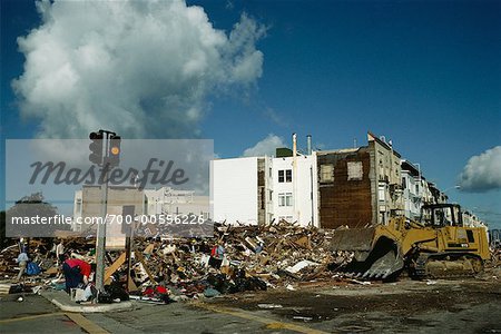 Erdbebenschäden, San Francisco, Kalifornien, USA