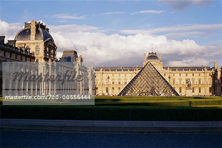 Exterior of Louvre, Paris, France