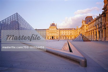 Exterior of Louvre, Paris, France