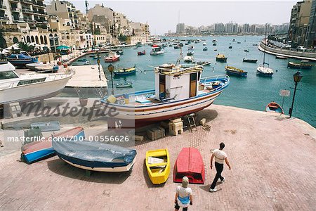 Boats in Harbour, St Julians, Malta