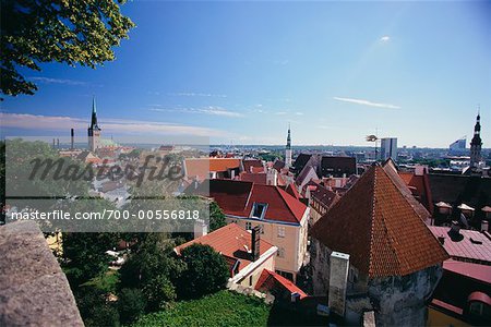 Overview of Tallinn, Estonia