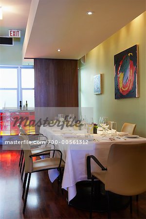 Interior of Chiado Restaurant, Toronto, Ontario, Canada